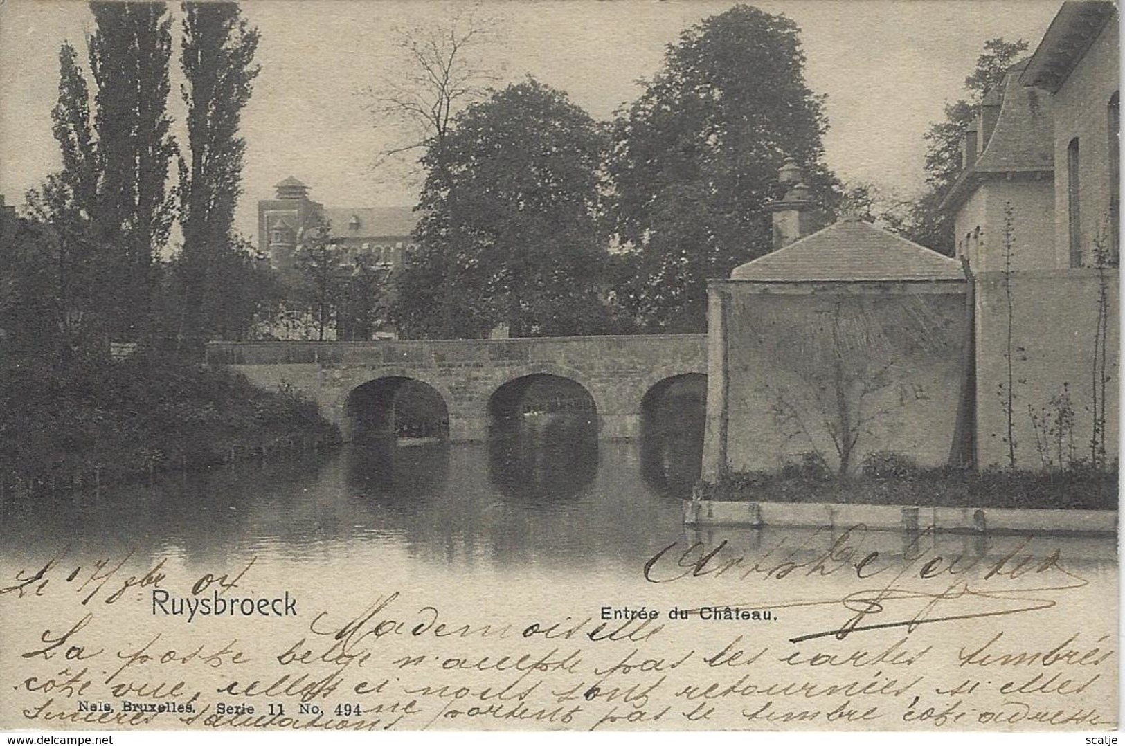 Ruysbroeck.   -   Entrée Du Château   -   1904  Naar   Algérie - Sint-Pieters-Leeuw