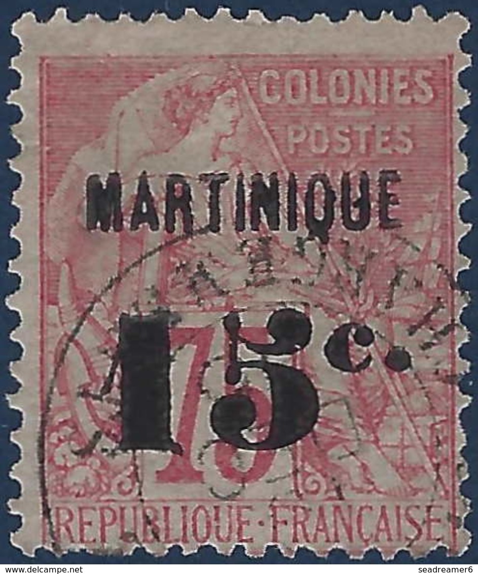 France Colonies Martinique N°18 Oblitéré Frais & TTB (tirage 5000) - Usados