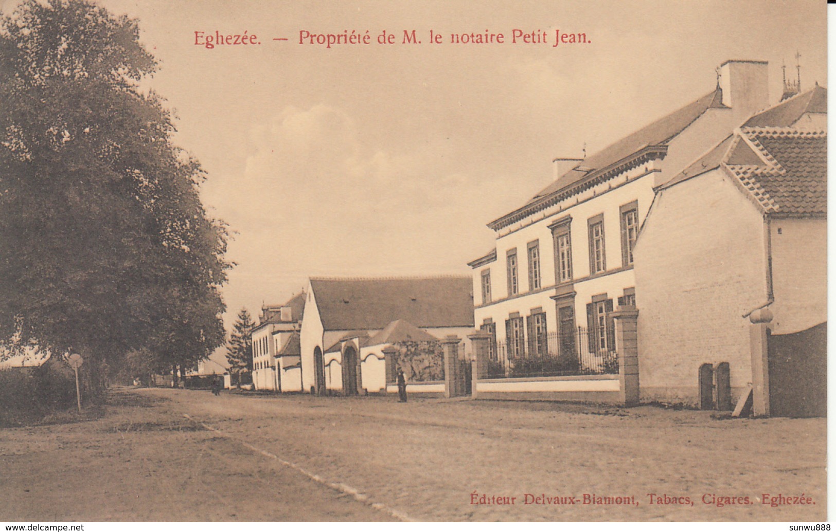 Eghezée - Propriété De M. Le Notaire Petit Jean (Edit. Delvaux Biamont Tabacs Cigares) - Eghezée