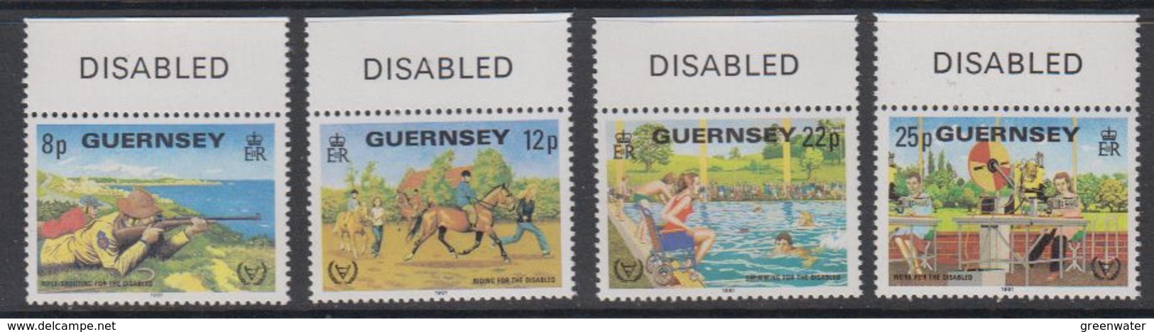 Guernsey 1981 Disabled People 4v (+margin) ** Mnh (44098E) - Guernsey