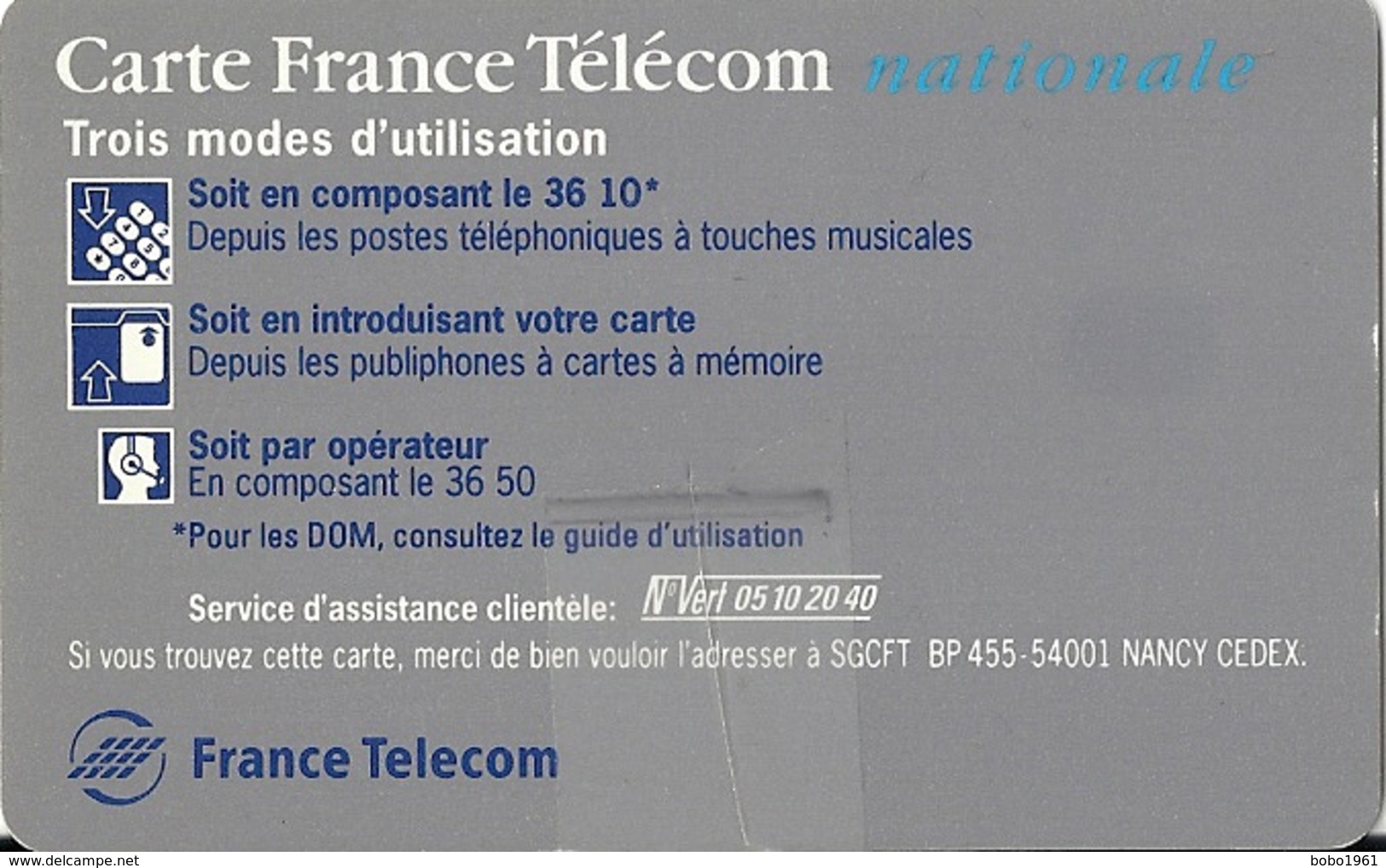 CARTE FRANCE TELECOM ENTREPRISE - STE VAMO - Material