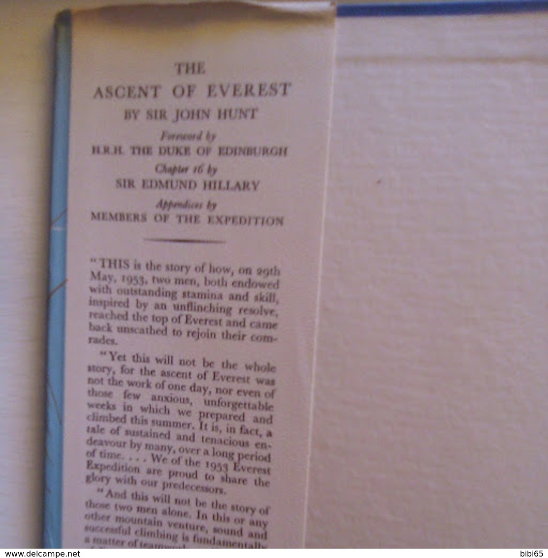 HUNT JOHN THE ASCENT OF EVEREST AUTOGRAPHE + TEXTE - 1950-Now