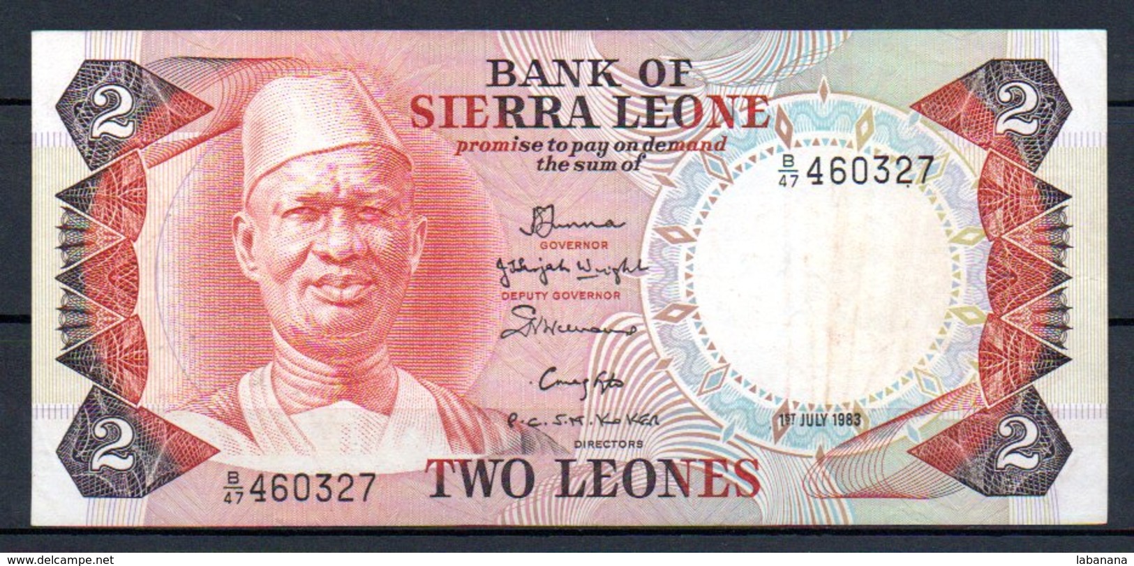 329-Sierra Leone Billet De 2 Leones 1983 B47 - Sierra Leone