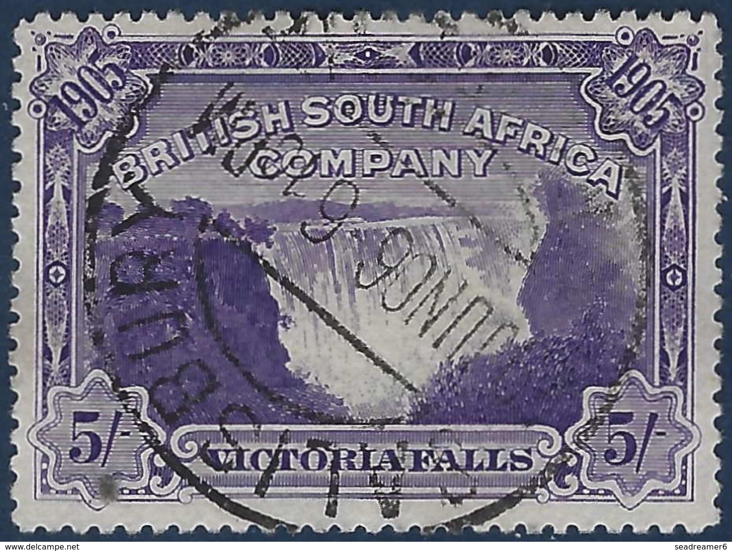 Afrique Du Sud N°81 5s Violet Oblitéré De Salisbury TTB !! - Non Classés