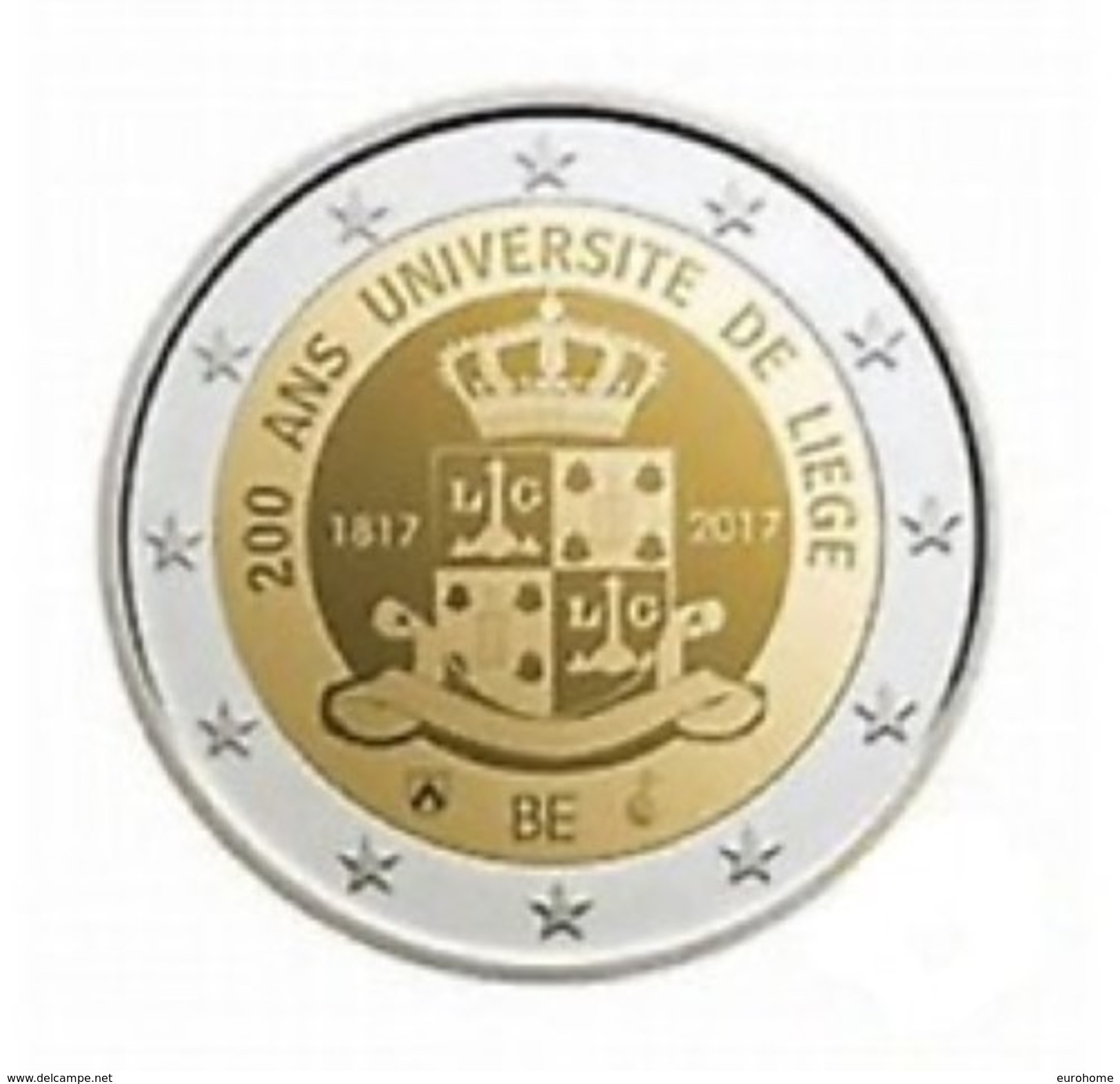 Belgie 2017  2 Euro Commemo 200 Jaar Universiteit Van Luik  Université De Liège   Extreme Rare !!! UNC - Belgique