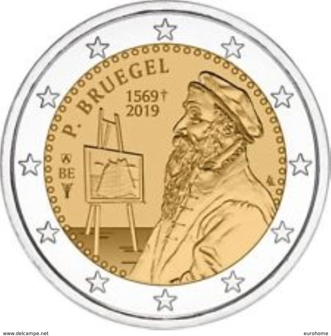 Belgie 2019  2 Euro Commemo Pieter Bruegel    Extreme Rare !!! - Belgique