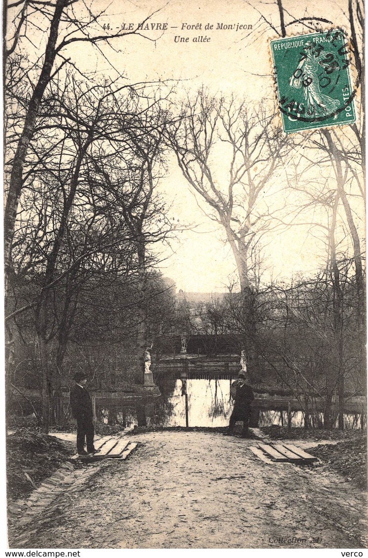 CARTE Postale Ancienne  De LE  HAVRE - Forêt De Montjeon - Forêt De Montgeon