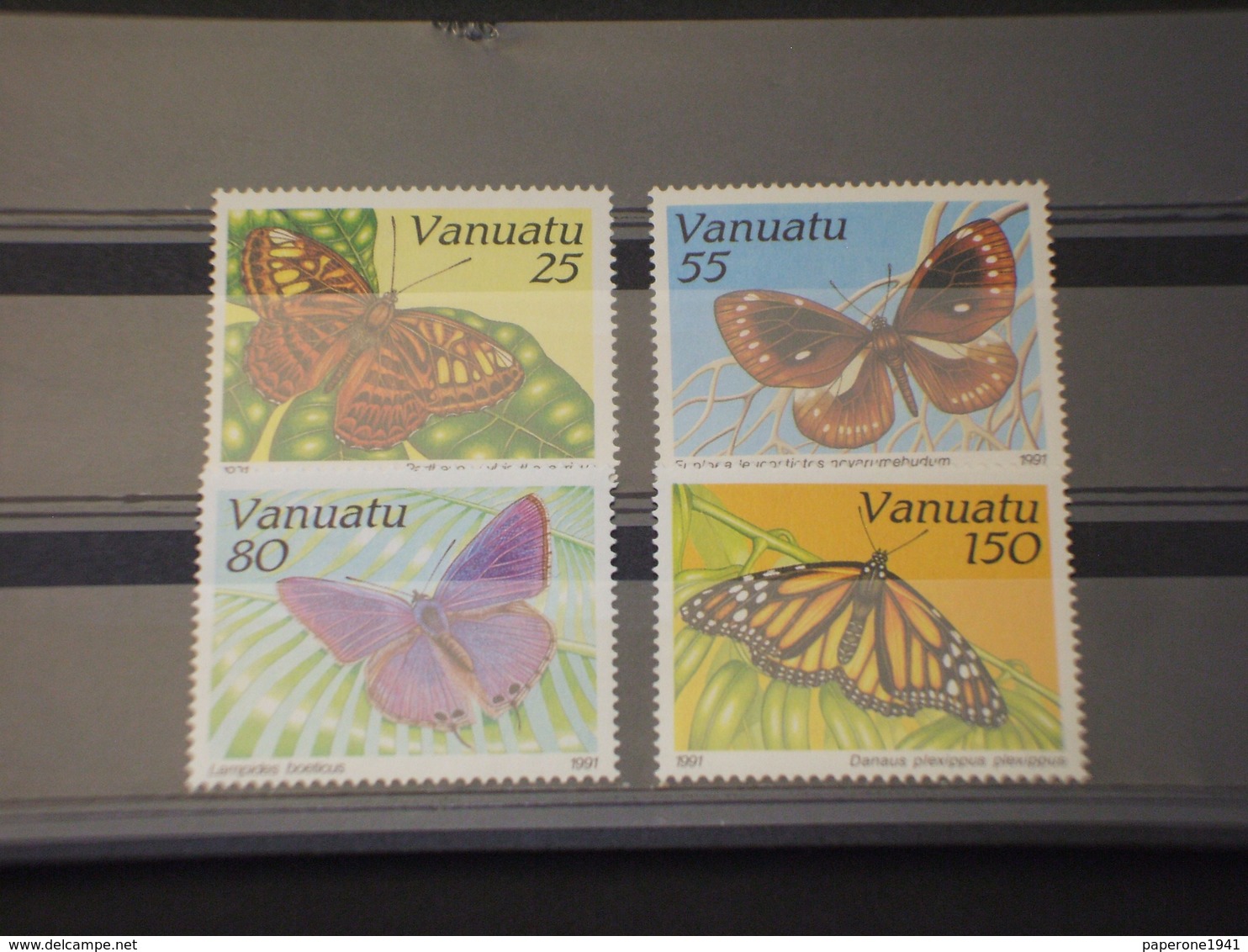 VANUATU - 1991 FARFALLE  4 VALORI -  NUOVI(++) - Vanuatu (1980-...)