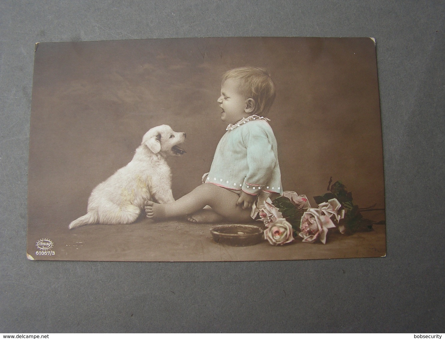 Kind Baby Mit Hund  Dog Feldpost 1913 - Scenes & Landscapes