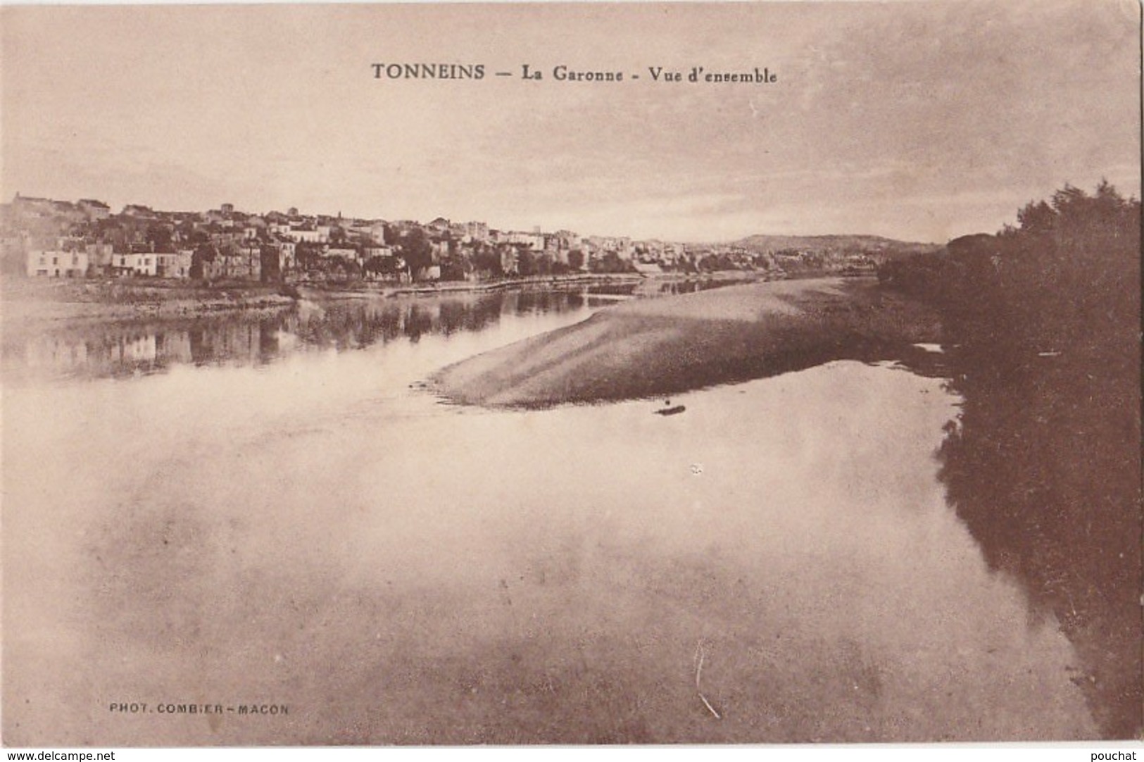 D23- 47) TONNEINS -  LA GARONNE - VUE D'ENSEMBLE - (2 SCANS) - Tonneins