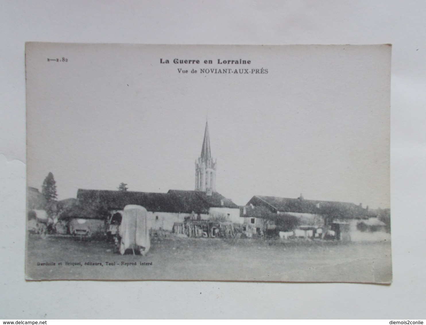 Carte Postale - La Guerre En Lorraine - Vue De NOVIANT AUX PRES (3023) - Autres & Non Classés