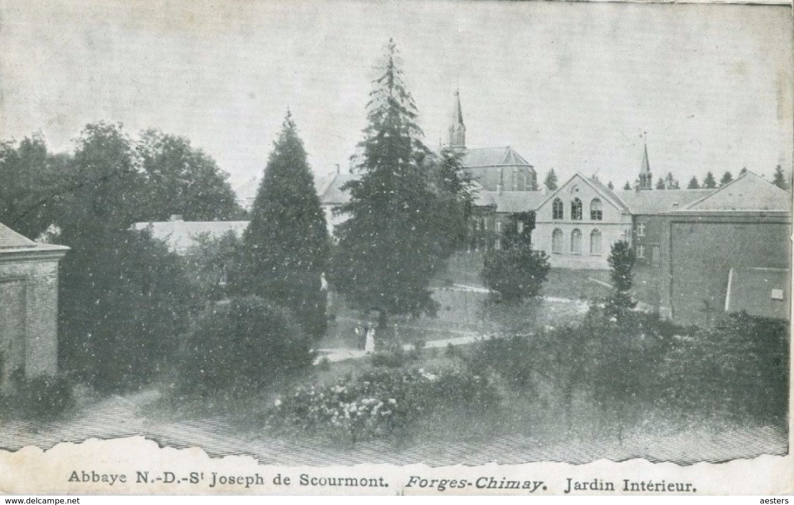 Forges-Chimay; Abbaye N. D.-St Joseph De Scourmont. Jardin Intérieur - Non Voyagé. (éditeur?) - Chimay