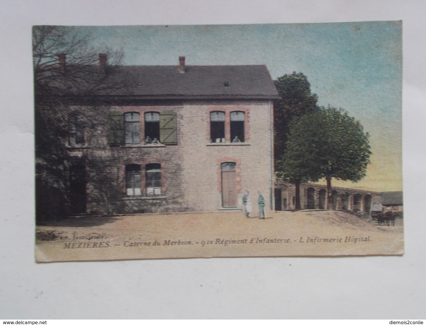 Carte Postale - MEZIERES (08) - Caserne Du Merbion - 91ème Régiment Infanterie- Infirmerie Hopital (3025) - Autres & Non Classés