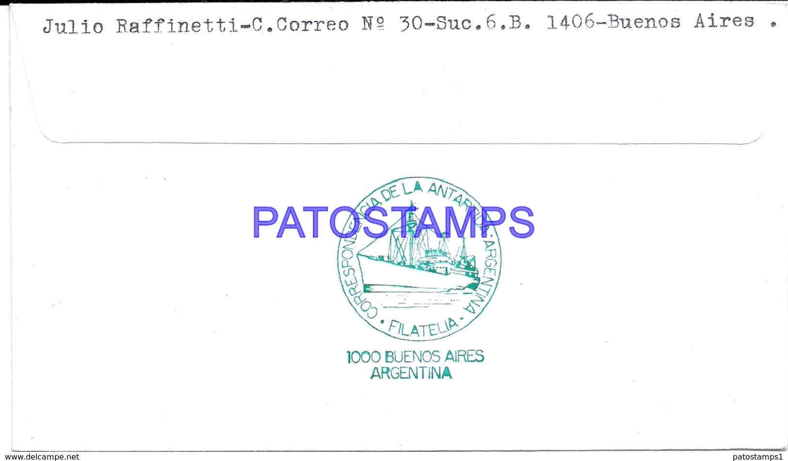 117440 ARGENTINA BUENOS AIRES COVER 1979 CIRCULATED TO ANTARTIDA ANTARCTICA BASE SAN MARTIN NO POSTCARD - Sonstige & Ohne Zuordnung