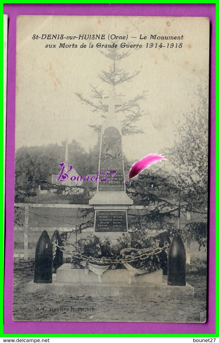 CPA (61 Orne) ST SAINT DENIS SUR HUISNE - Le Monument Aux Morts De La Grande Guerre 1914 - 1918 - Other & Unclassified