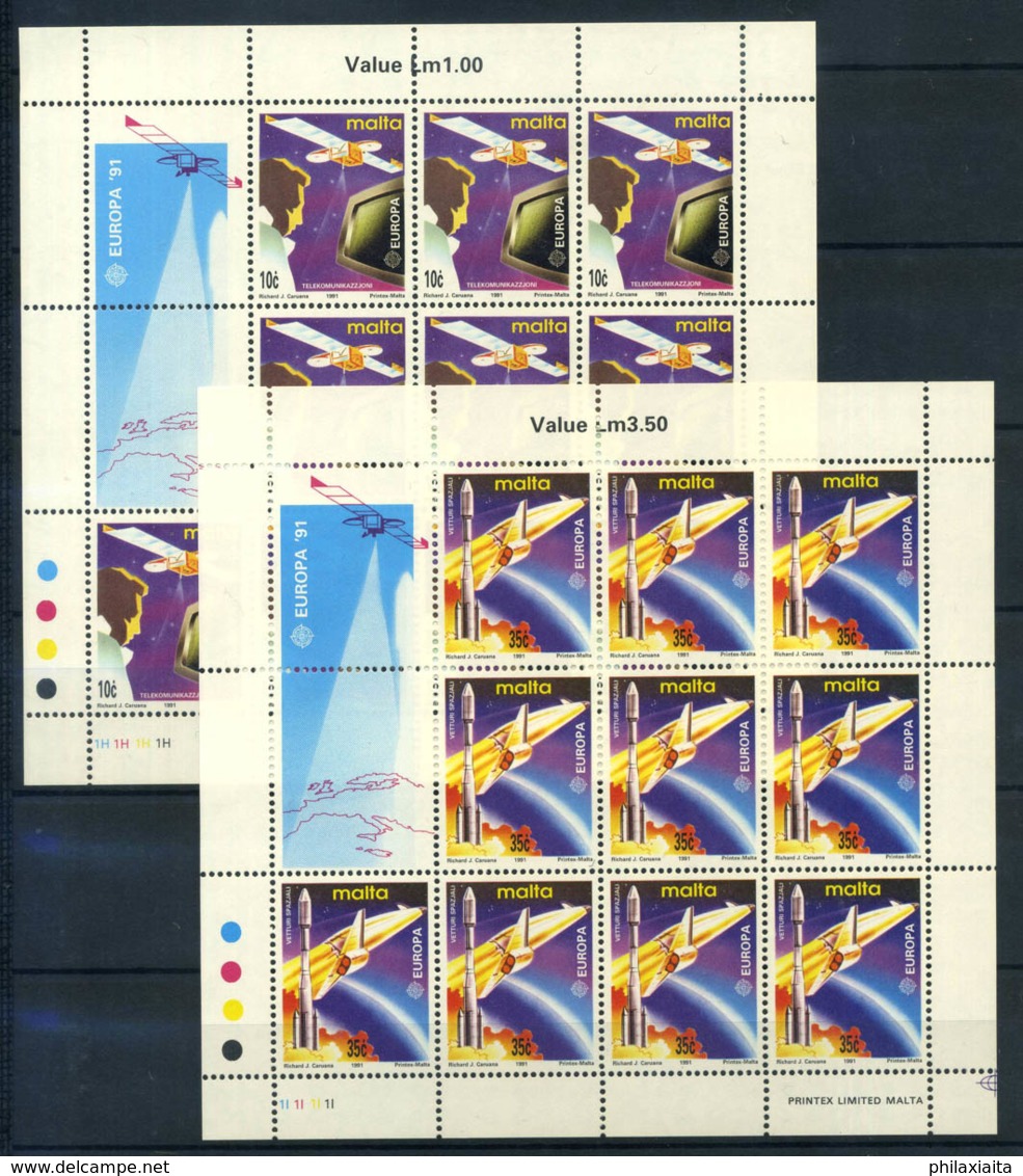 Malta 1991 Mi. 854-855 Minifoglio 100% ** Europa Cept - Malte