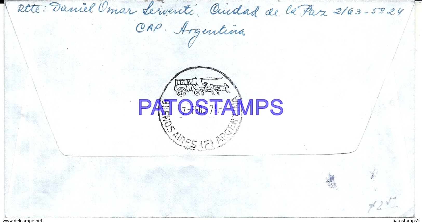 117452 ARGENTINA BUENOS AIRES COVER 1973 CIRCULATED TO ANTARTIDA ANTARCTICA BASE EJERCITO GRAL BELGRANO NO POSTCARD - Sonstige & Ohne Zuordnung