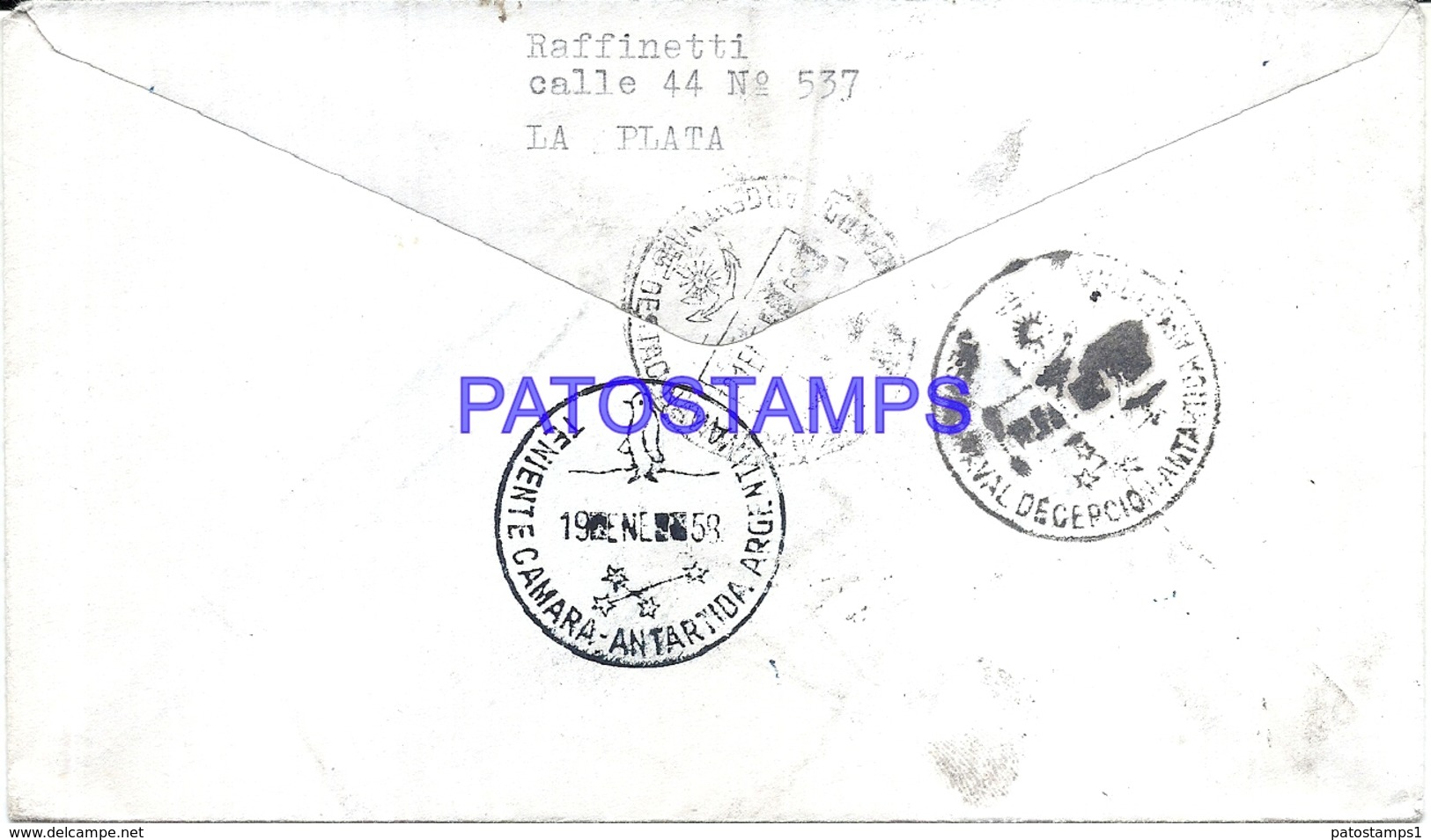 117462 ARGENTINA BUENOS AIRES COVER 1958 1º VIAJE SHIP CIRCULATED TO ANTARTIDA ANTARCTICA NO POSTCARD - Sonstige & Ohne Zuordnung