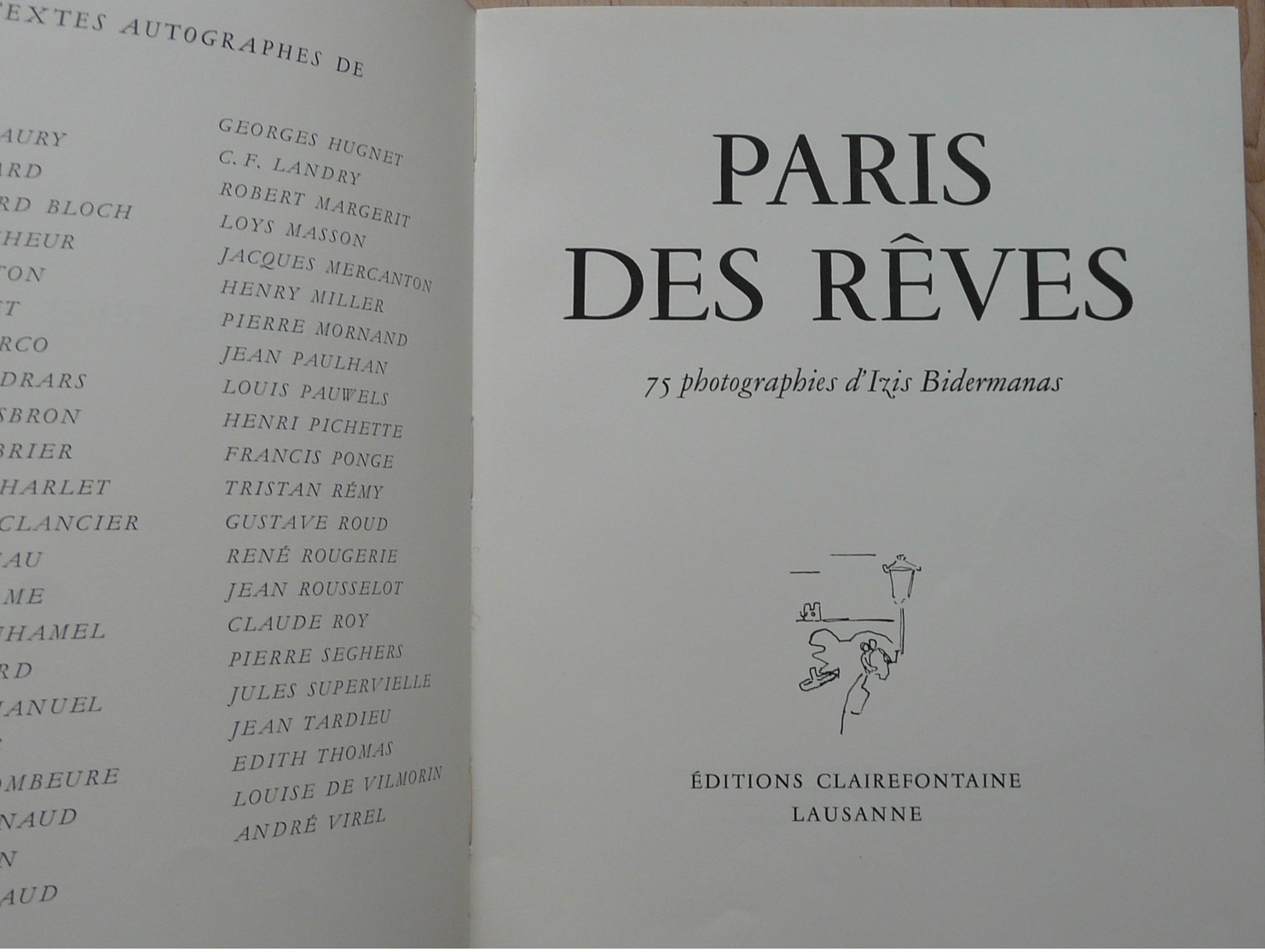 Paris Des Rêves - Photographies Par Izis Bidermanas 1950 - Tourismus