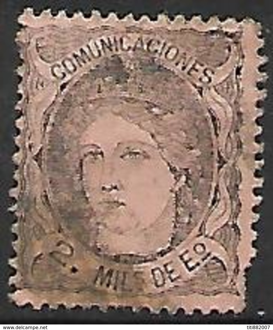 ESPAGNE    -    1870.    Y&T N° 103 Oblitéré  . - Used Stamps