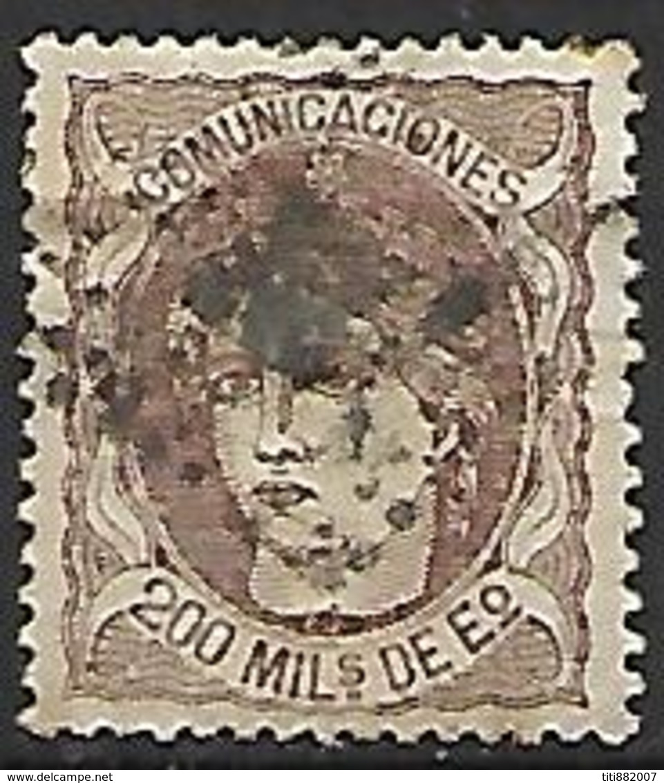 ESPAGNE    -    1870.    Y&T N° 109 Oblitéré  . - Used Stamps