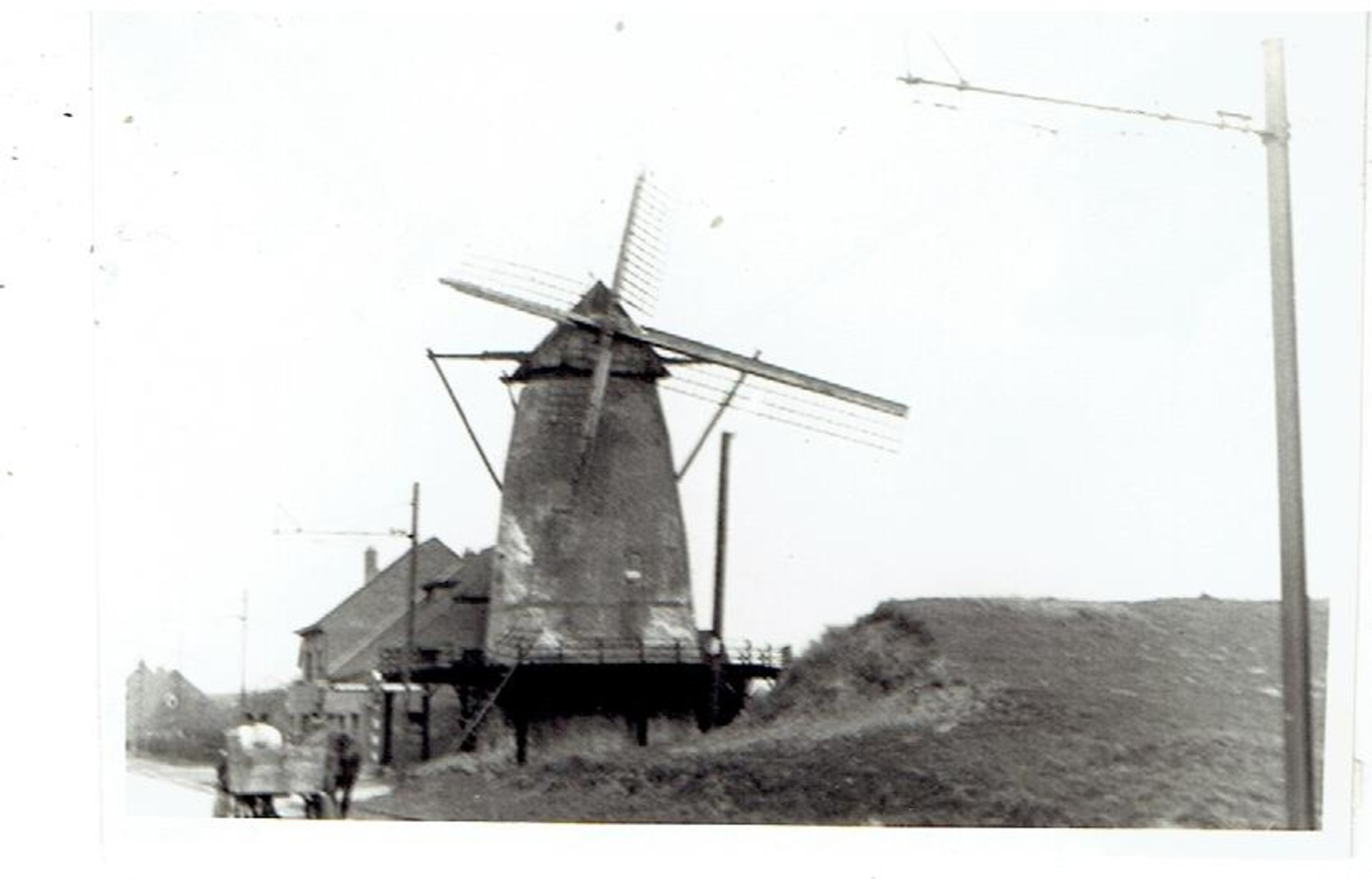 LILLO - Polderdorp Antwerpen - 5 Kleine Foto's 9,5 X 6,5 Cm - Molen De Eenhoorn - Opname 1953 - Antwerpen