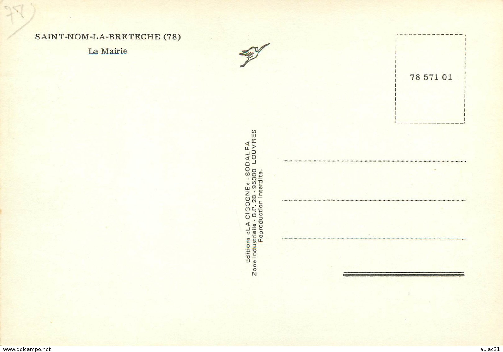 Dép 78 - St Nom La Breteche - Saint Nom La Breteche - La Mairie - Semi Moderne Grand Format - Bon état Général - St. Nom La Breteche