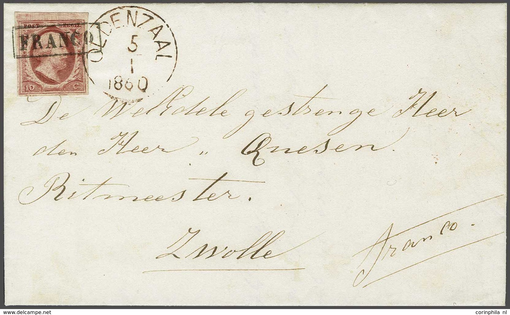 NL 1852 King William III - Autres & Non Classés