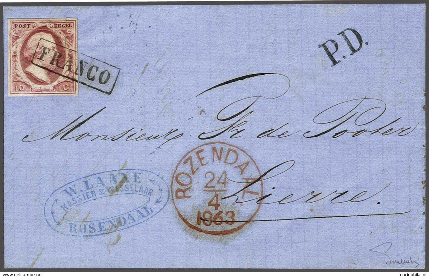 NL 1852 King William III - Autres & Non Classés