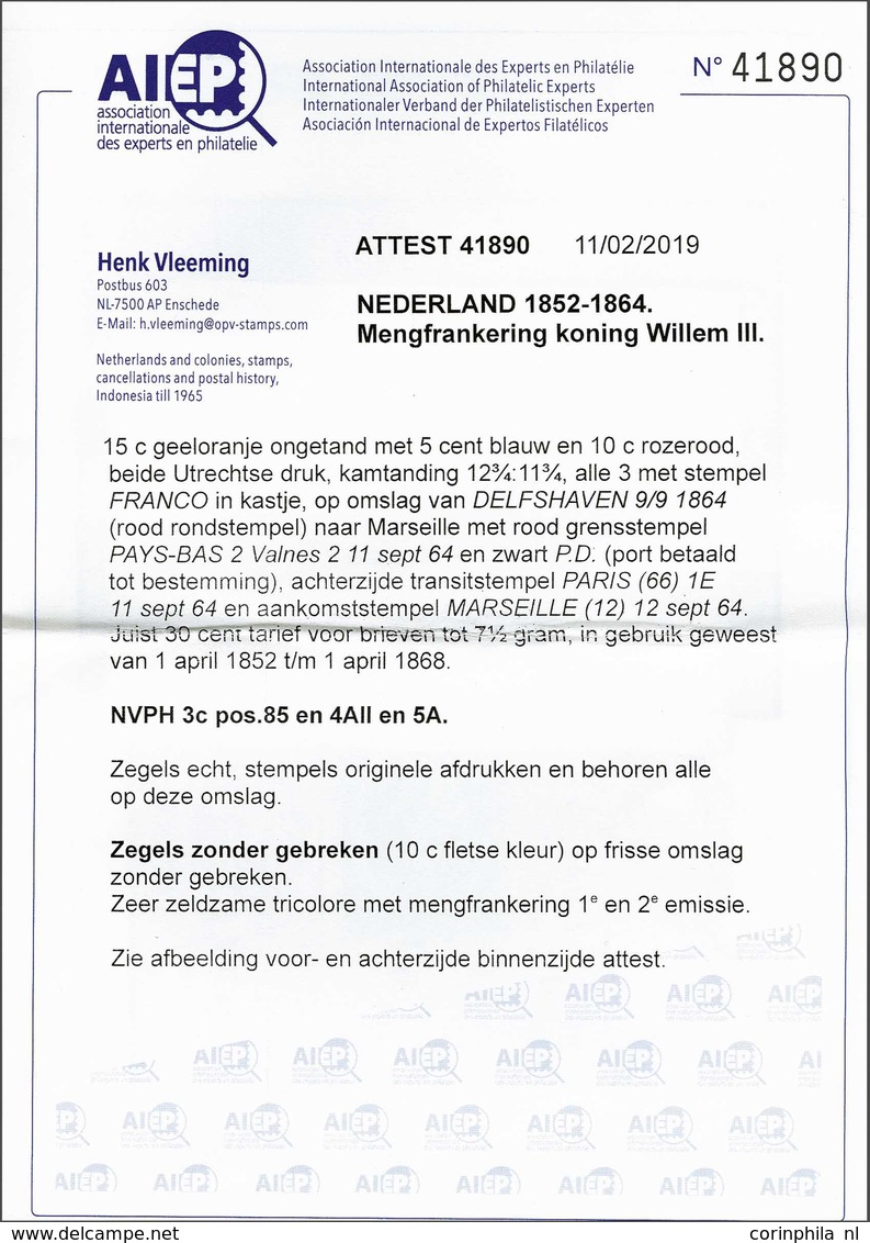 NL 1852 King William III - Andere & Zonder Classificatie