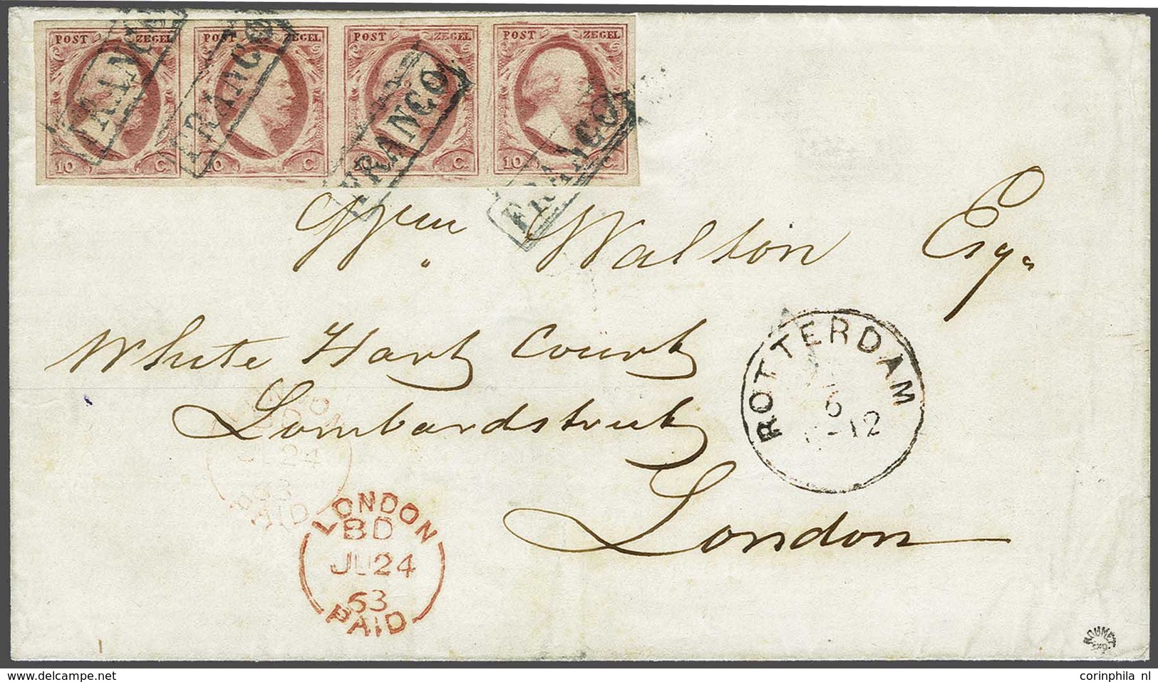 NL 1852 King William III - Other & Unclassified