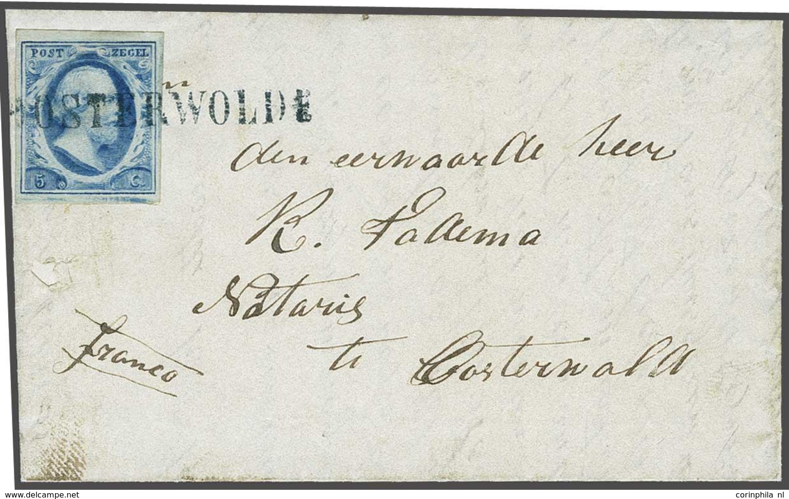 NL 1852 Oblong Stamp - Autres & Non Classés