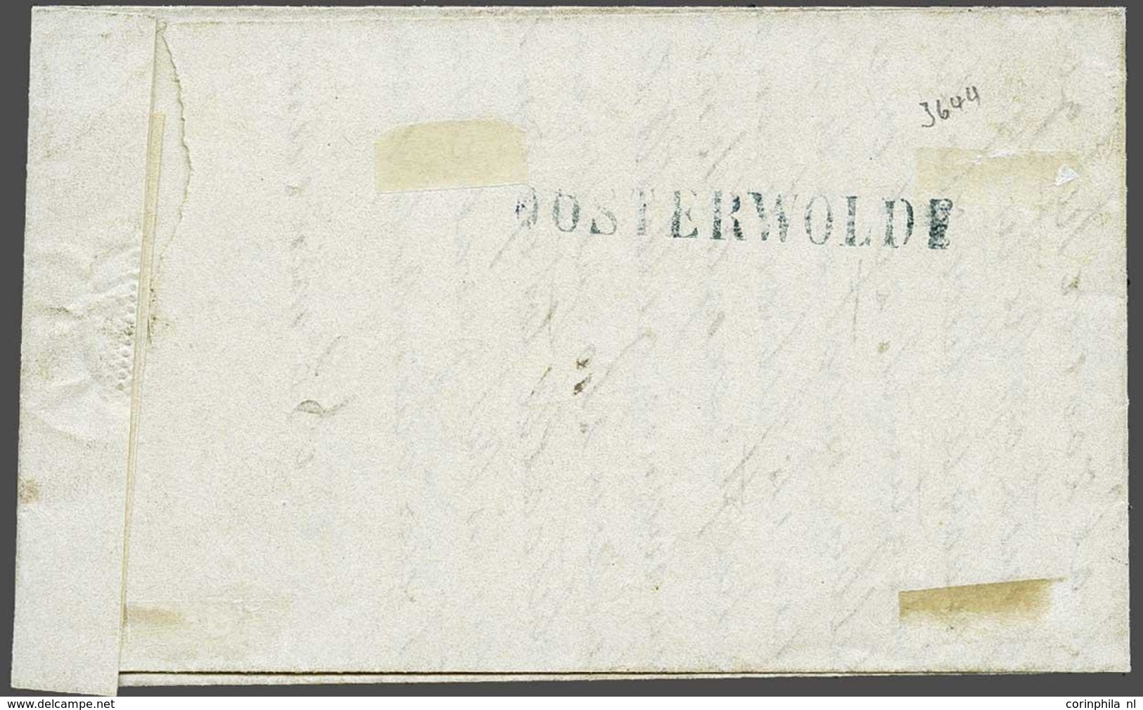 NL 1852 Oblong Stamp - Autres & Non Classés