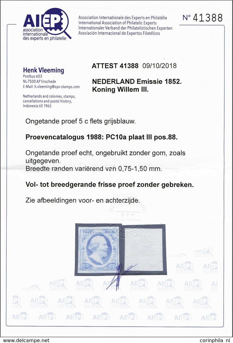 NL 1852 King William III - Altri & Non Classificati