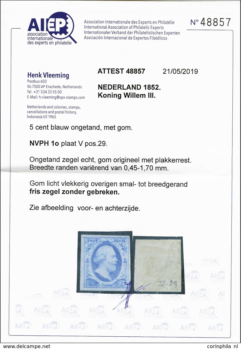 NL 1852 King William III - Andere & Zonder Classificatie