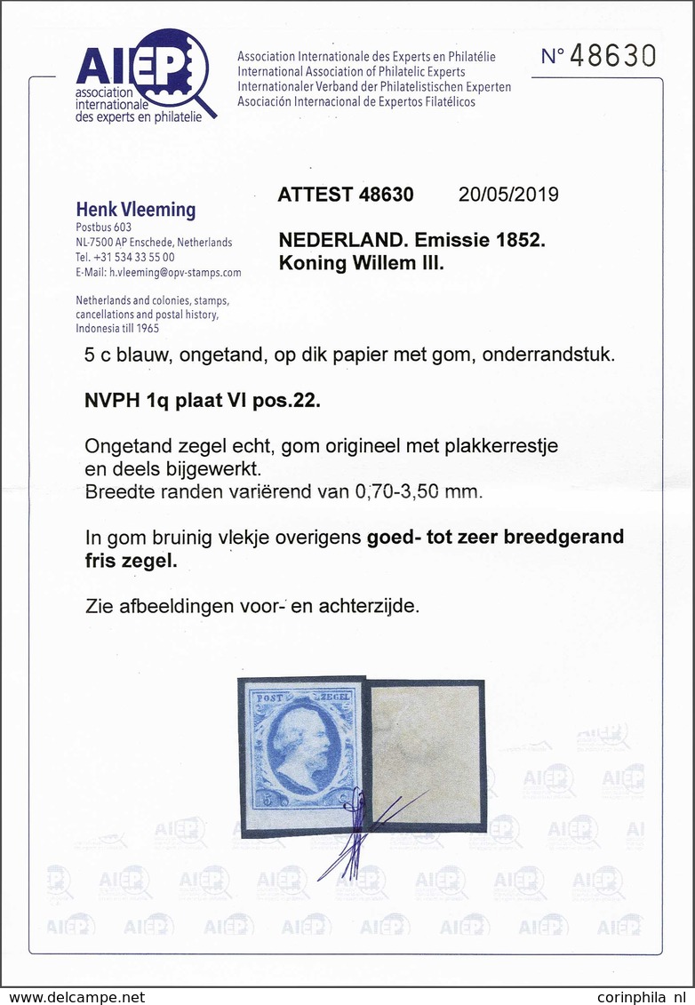 NL 1852 King William III - Altri & Non Classificati