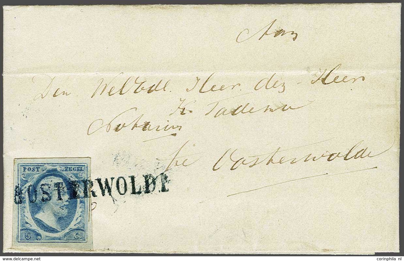 NL 1852 Oblong Stamp - Andere & Zonder Classificatie