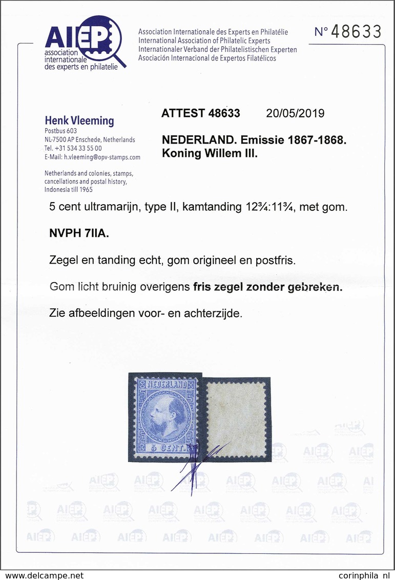 NL 1867 King William III - Andere & Zonder Classificatie