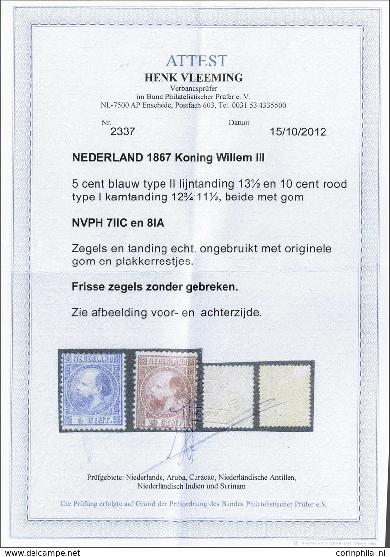 NL 1867 King William III - Andere & Zonder Classificatie