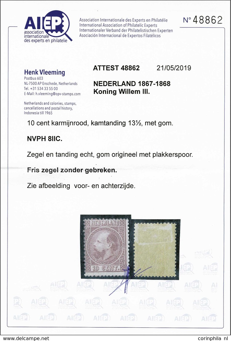 NL 1867 King William III - Andere & Zonder Classificatie