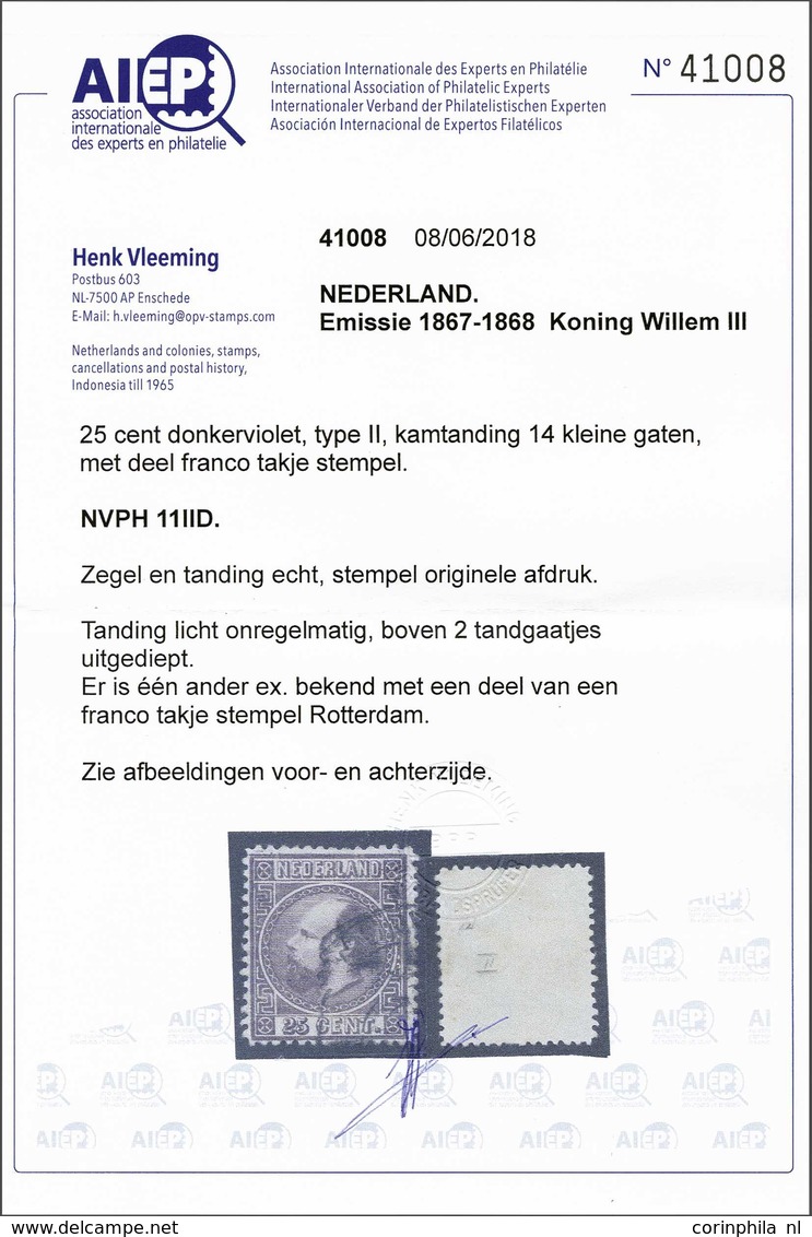 NL 1867 King William III - Sonstige & Ohne Zuordnung