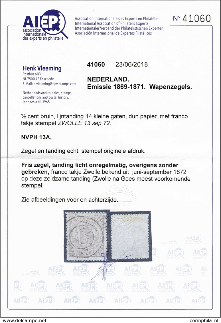 NL 1869 Coat Of Arms - Altri & Non Classificati