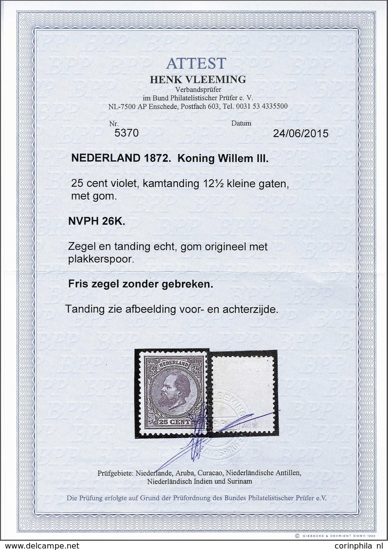 NL 1872 King William III - Altri & Non Classificati