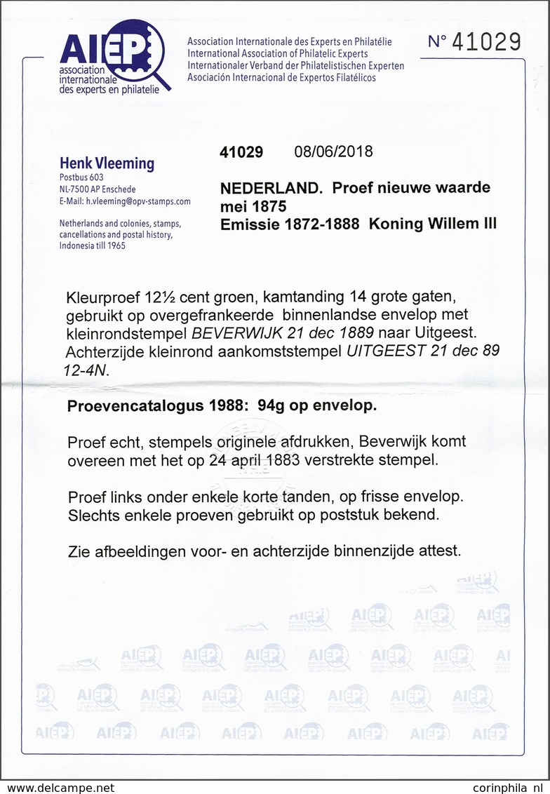 NL 1872 King William III - Autres & Non Classés