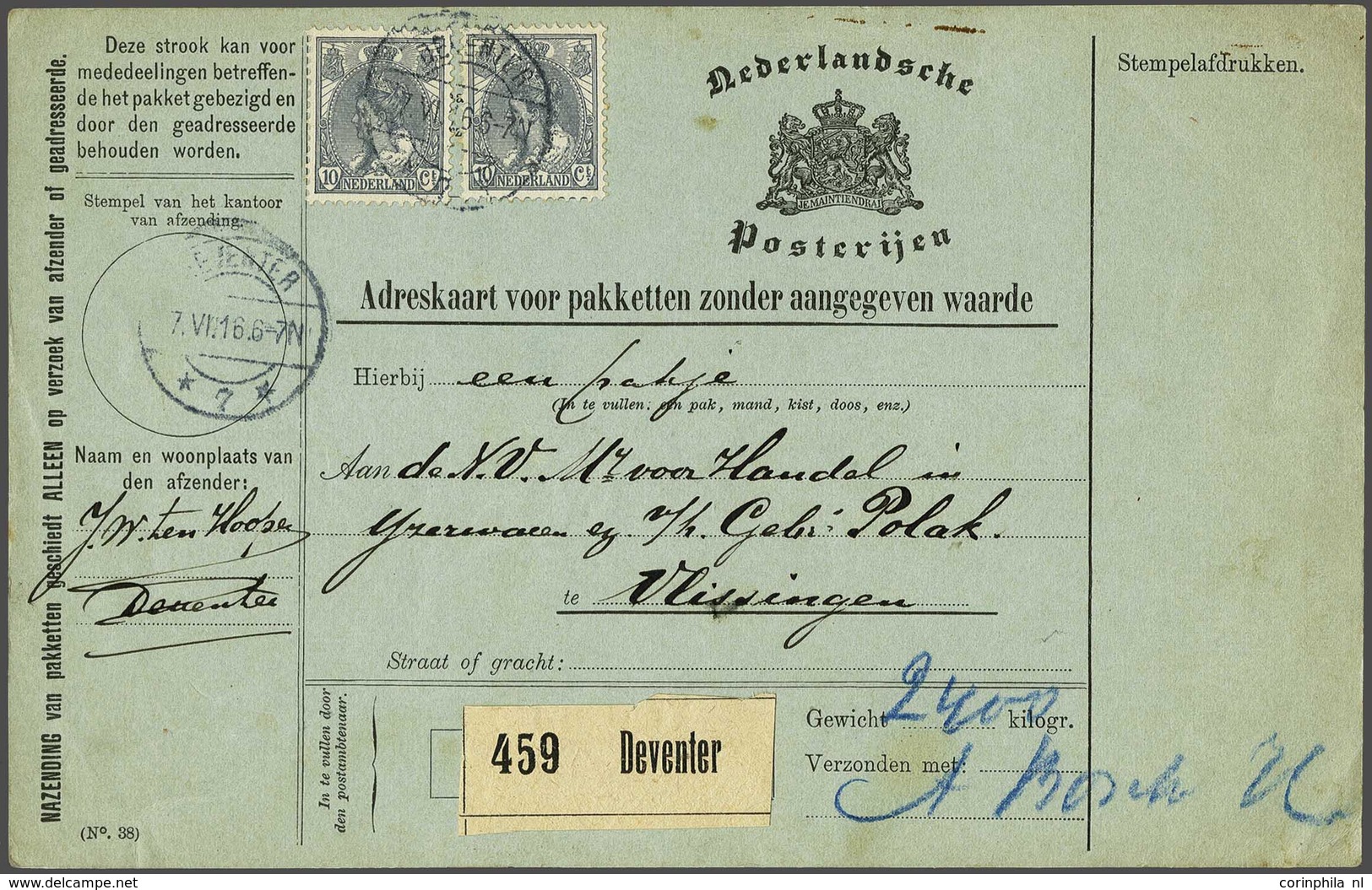 NL 1899 Numerals And Queen Wilhelmina - Autres & Non Classés