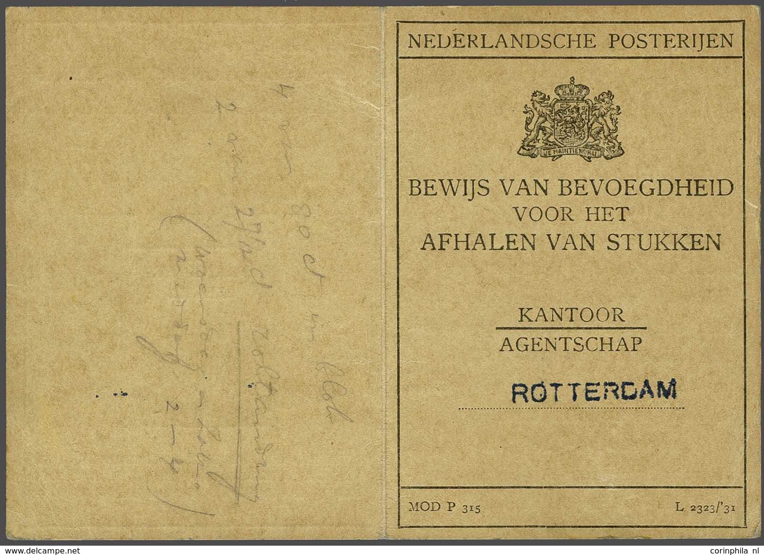 NL 1924 Lebeau And Veth - Altri & Non Classificati