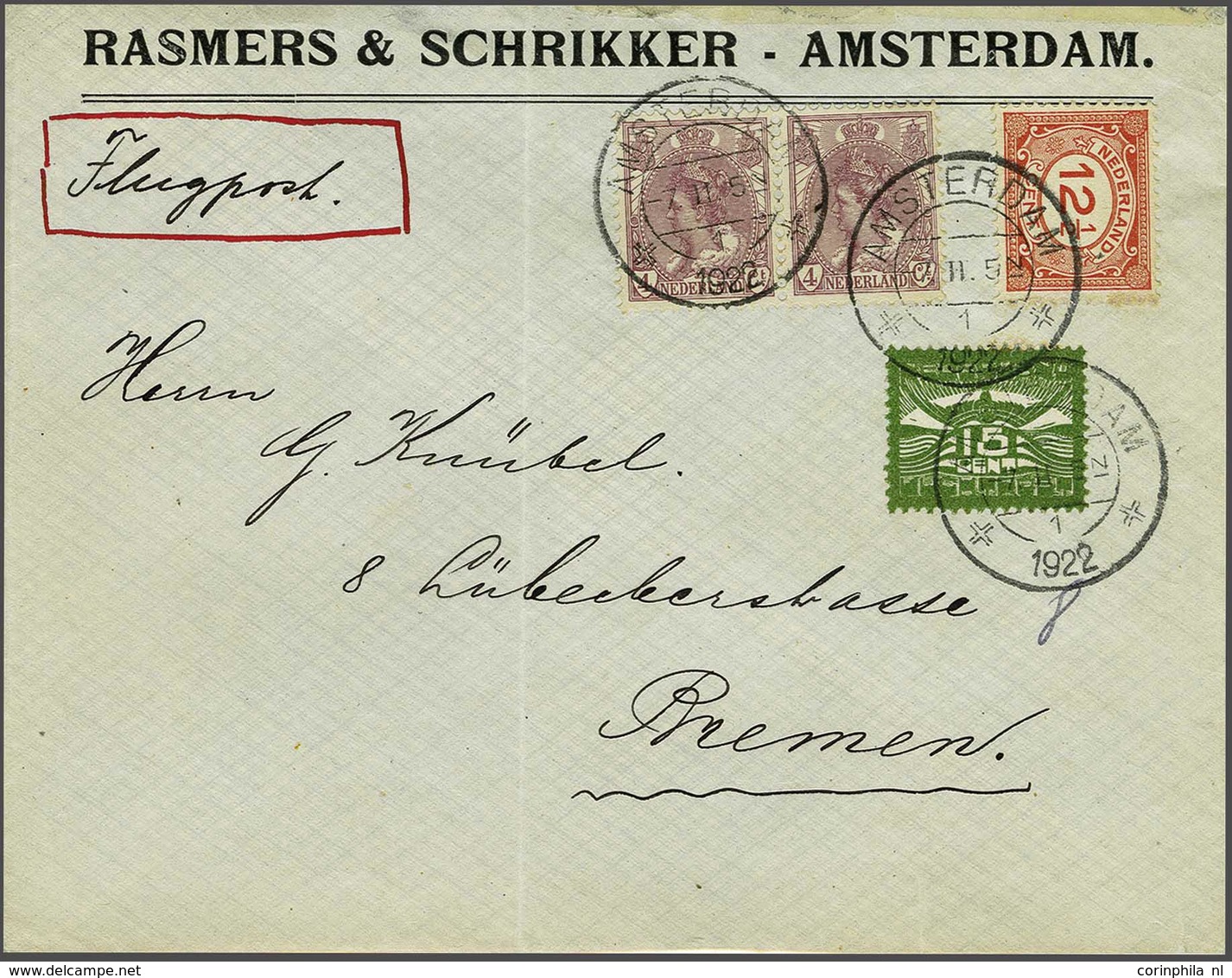 Netherlands Air Post Stamps - Andere & Zonder Classificatie