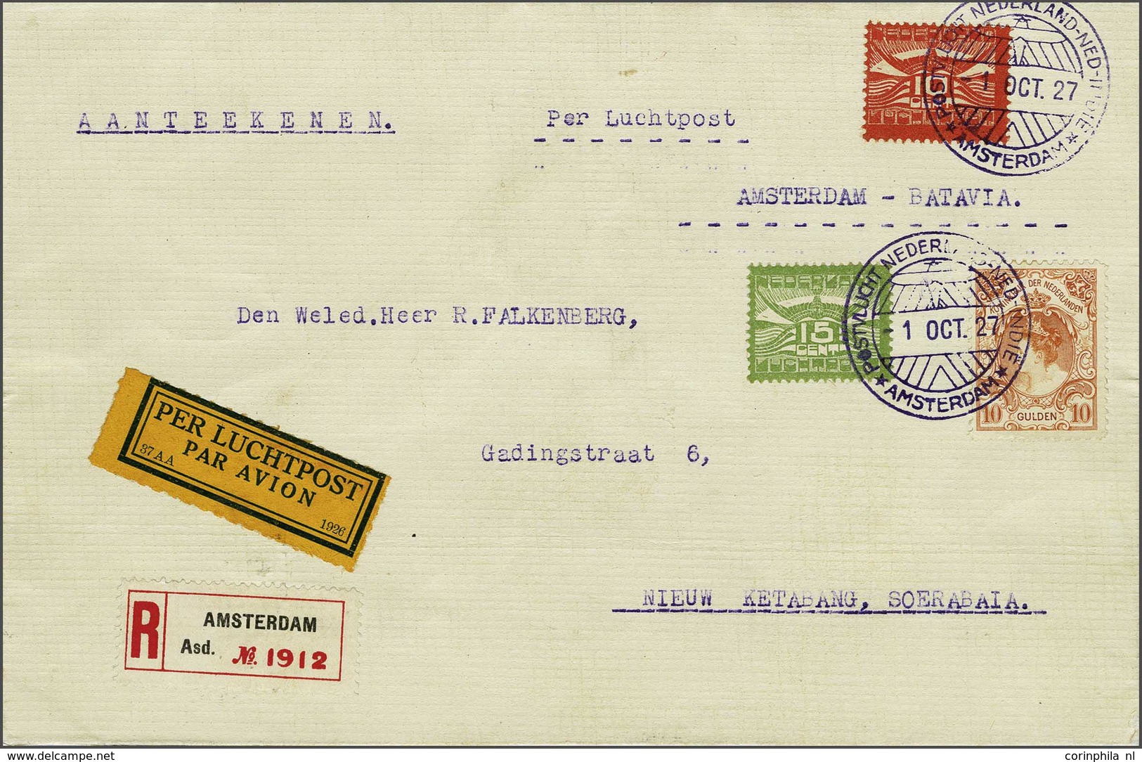 Netherlands Air Post Stamps - Andere & Zonder Classificatie