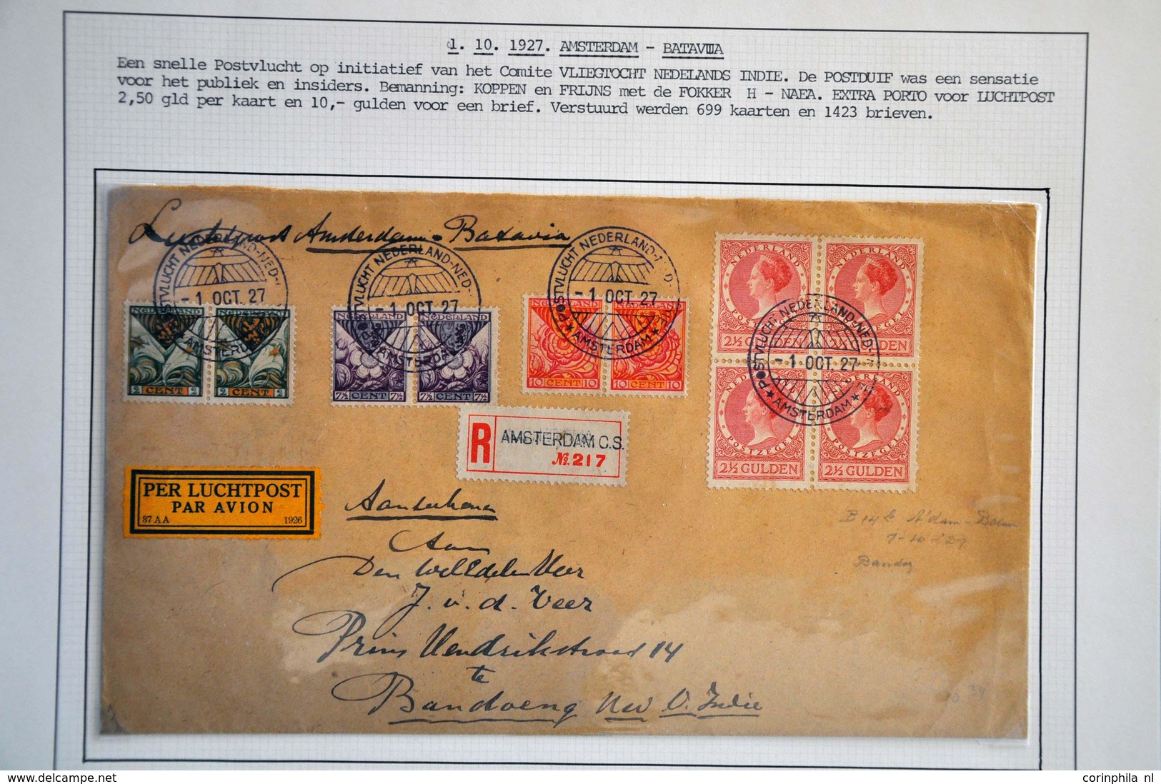 Netherlands Air Post Stamps - Andere & Zonder Classificatie