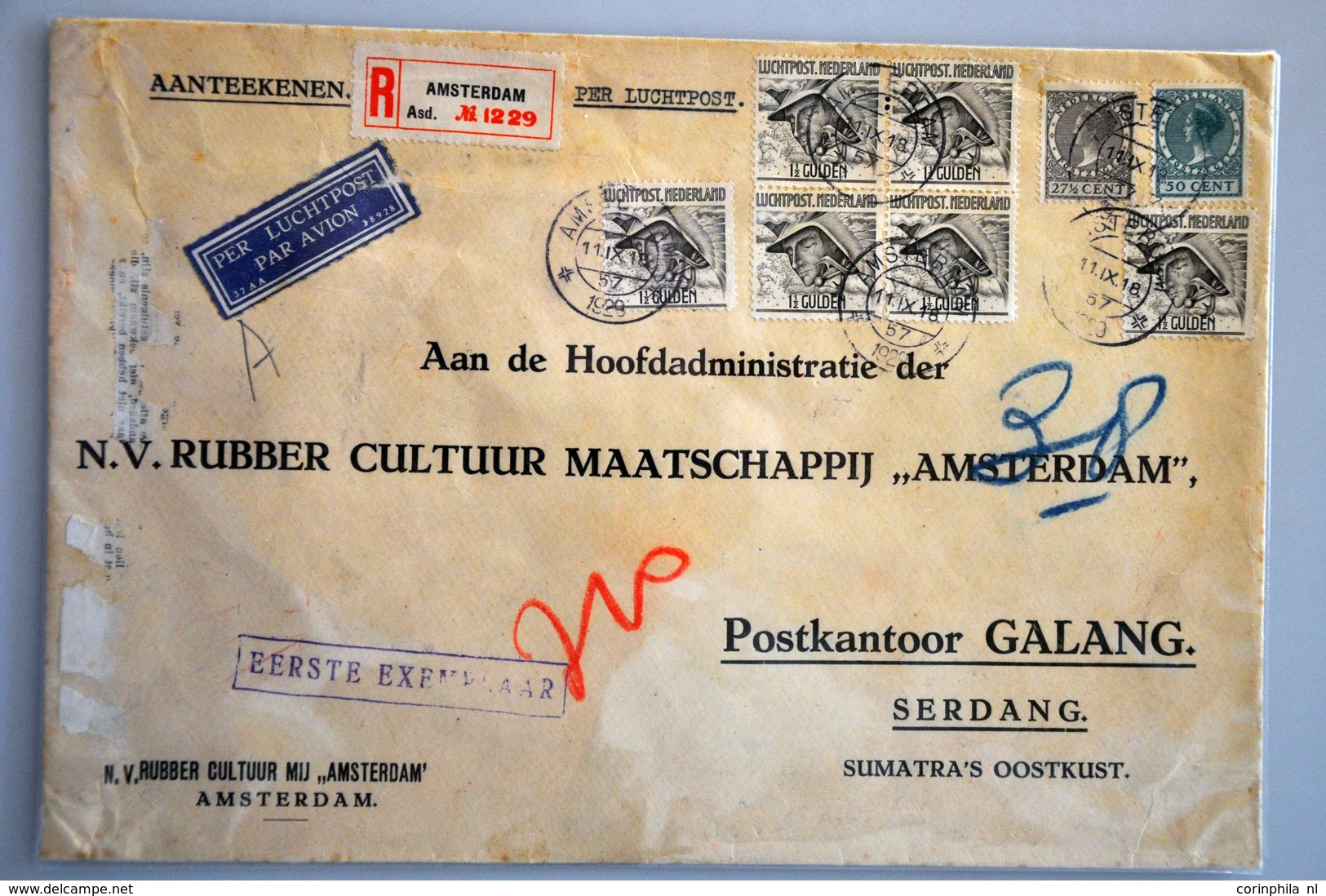 Netherlands Air Post Stamps